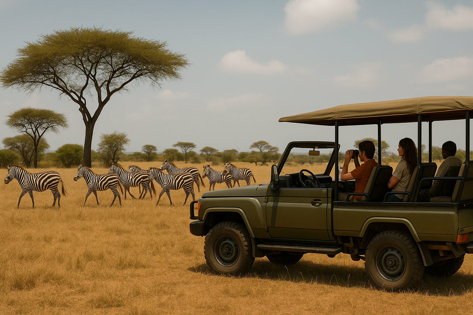 Travelers enjoying a lodge experience